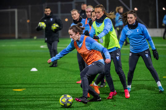 Malmö FFs Anna Plantin och Elin Björklund