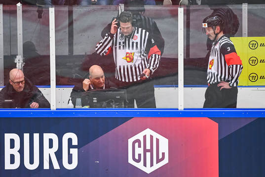 The referees are doing a video review