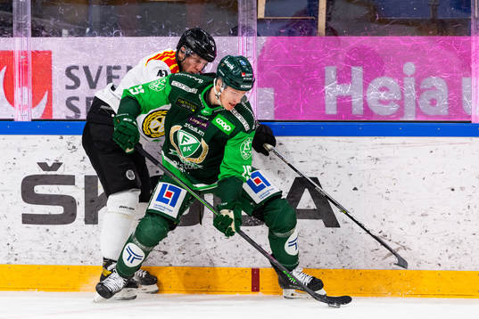 Brynäs Greg Scott och Färjestads Gustav Rydahl