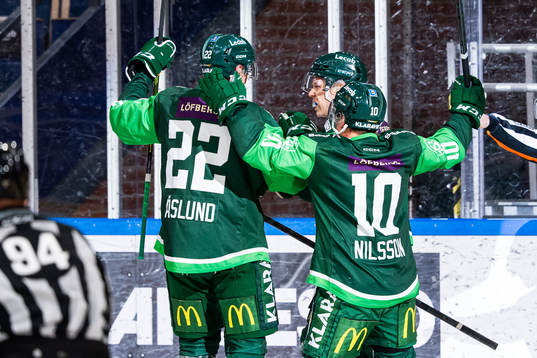 Färjestads Per Åslund, Daniel Viksten och Marcus Nilsson