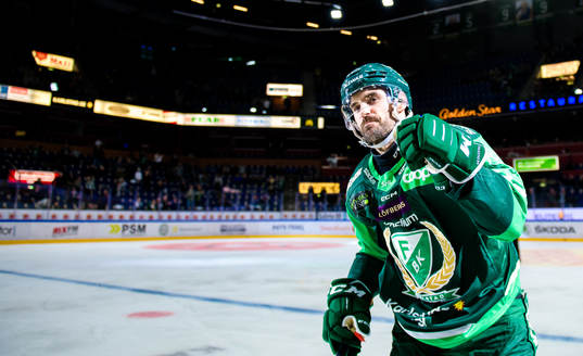Färjestads Martin Johansson jublar