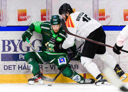 Färjestads Per Åslund och Brynäs Simon Bertilsson