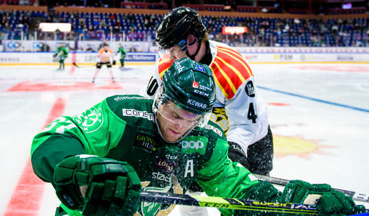 Färjestads Adam Ginning och Brynäs Tomi Sallinen