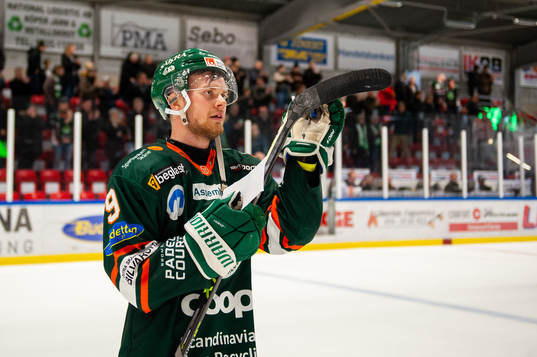 Kristianstads Viktor Grahn jublar