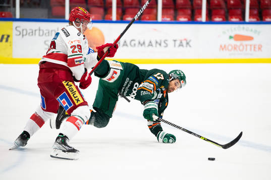 Kristianstads Kristoff Kontos och Modos Mikkel Aagaard