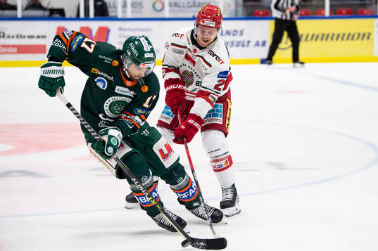 Kristianstads Kristoff Kontos och Modos Mikkel Aagaard
