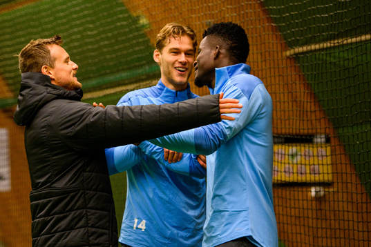 Eric Larsson, Felix Beijmo och Malik Abubakari