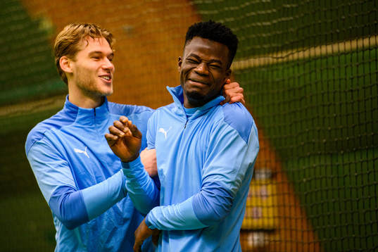 Felix Beijmo och Malik Abubakari