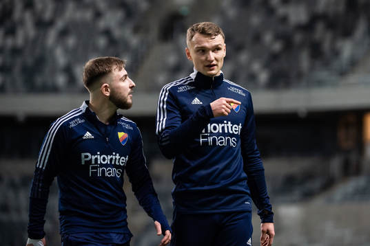 Albion Ademi och Piotr Johansson