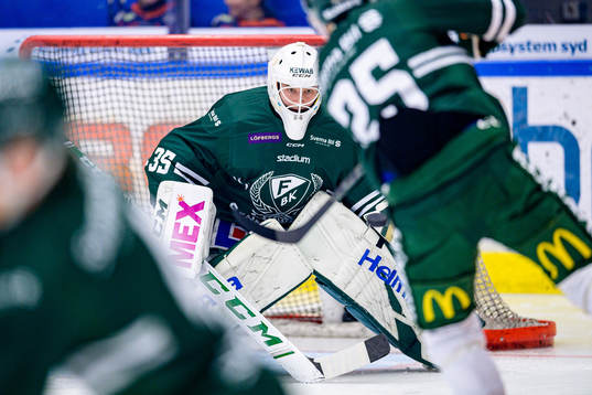 Färjestads målvakt Dennis Hildeby