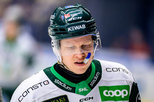 Färjestads Daniel Viksten deppar