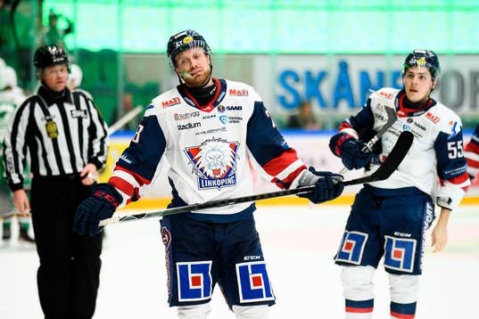 Linköpings John Nyberg  och Max Lindroth deppar