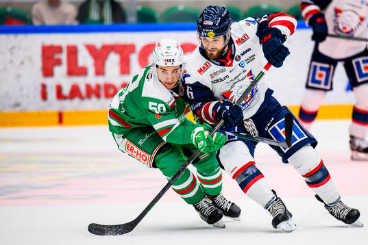 Rögles Ryan McKiernan och Linköpings Craig Shira