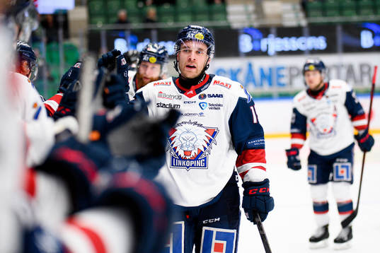 Linköpings Patrick Russell jublar