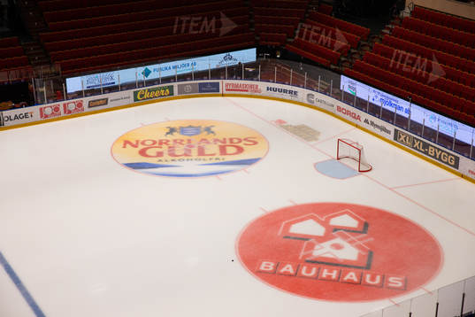 Tekningscirklar med Norrlands guld och Bauhaus logga