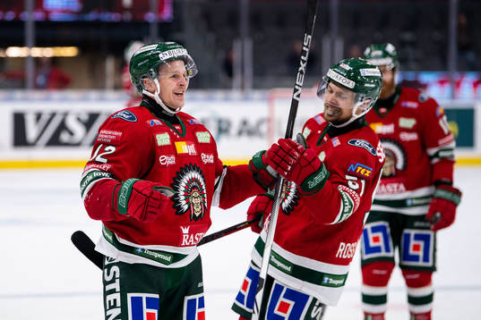 Frölundas Max Friberg jublar
