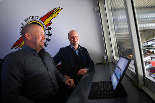 Luleås Stefan Nilsson, general manager, och Ulf Engman,