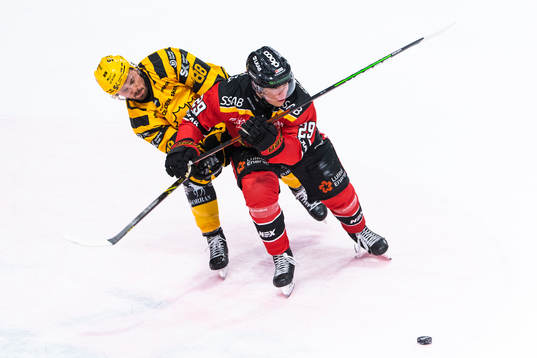Skellefteås Jayce Hawryluk och Luleås Erik Gustafsson