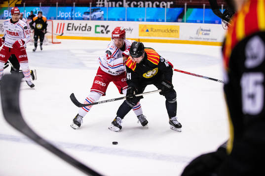 Timrås Jacob Blomqvist och Brynäs Greg Scott