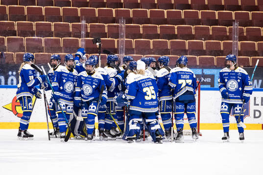Leksands spelarna jublar