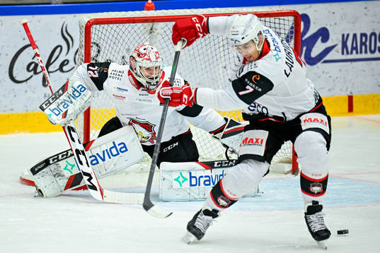 Malmö Redhawks målvakt Daniel Marmenlind och Oliver
