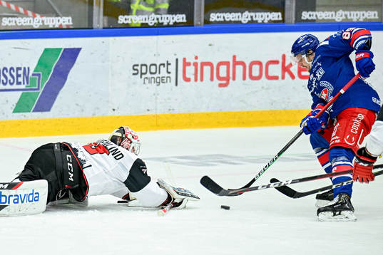 Malmö Redhawks målvakt Daniel Marmenlind och Oskarshamns