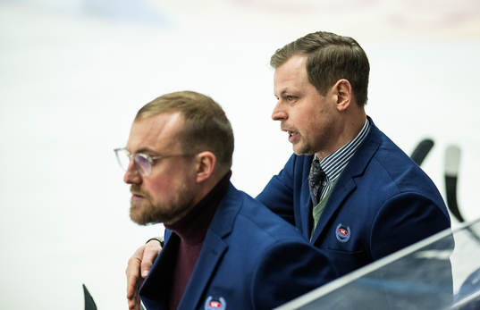 Oskarshamns assisterande tränare Jeff Jakobs och tränare