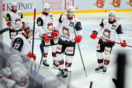 Malmö Redhawks Marcus Broberg, Carl Söderberg, Oliver