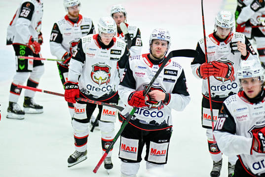 Malmö Redhawks spelare deppar