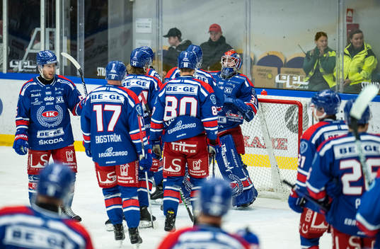 Oskarshamns spelare jublar
