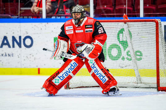 Malmö Redhawks målvakt Oscar Alsenfelt