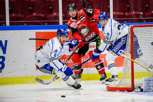 Malmö Redhawks Ponthus Westerholm och Leksands Matt Caito