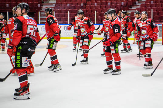 Malmö Redhawks spelare deppar