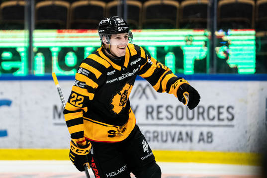 Skellefteås Jonathan Johnson jublar