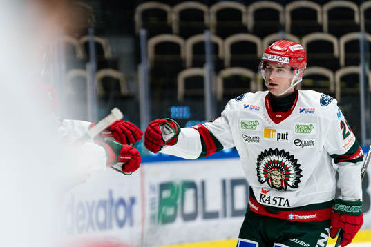 Frölundas Johan Sundström jublar