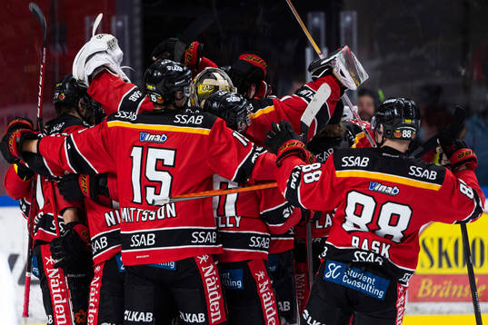 Luleås spelare jublar