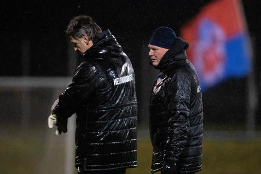 Målvaktstränare Sven Andersson och tränare Jörgen