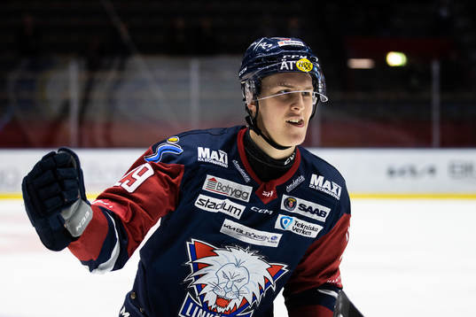 Linköpings Georg Weigelt jublar