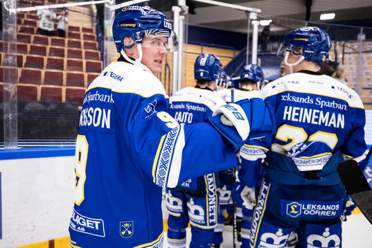Leksands Patrik Zackrisson jubel