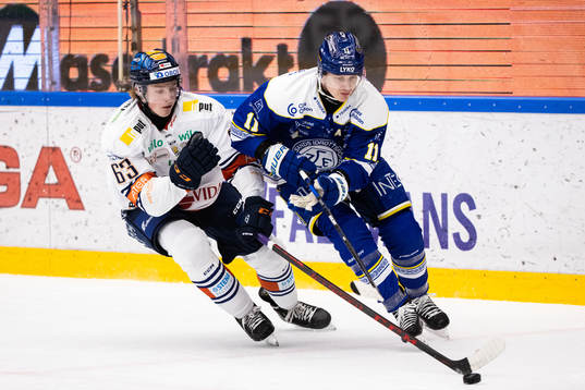 Växjös Michael Krutil och Leksands Martin Karlsson