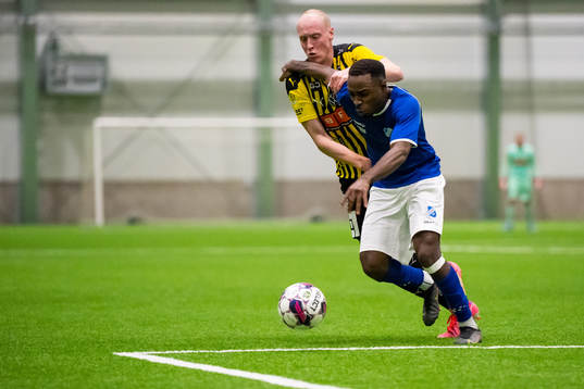 under en träningsmatch i fotboll mellan Norrby och Häcken