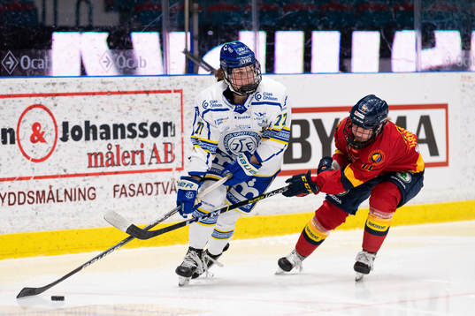 Leksands Celine Tardif och Djurgårdens Julia Tärnblom