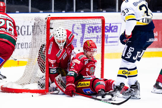 Modos målvakt Tex Williamsson och Filip Hasa
