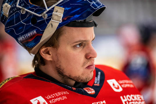 Västerviks målvakt Henrik Lundberg