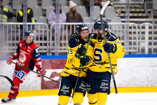 Södertäljes William Haag och Jacob Dahlström jublar
