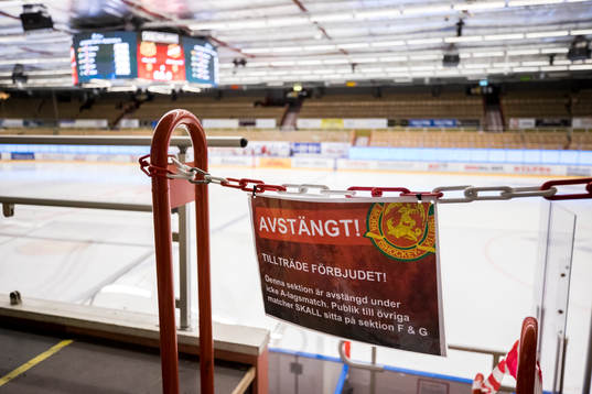 Avspärrningar i Smidjegrav Arena