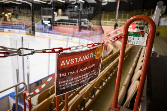 Avspärrningar i Smidjegrav Arena