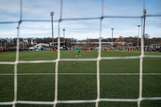 Interiör vy över Landskrona IPs träningsplan