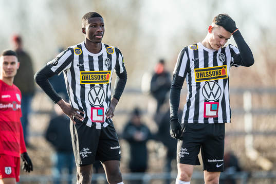 Landskronas Ousmane Diawara och Robin Dzabic