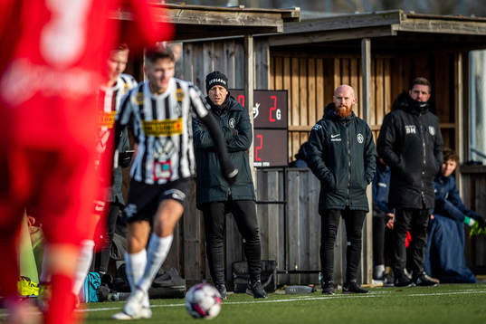 Landskronas tränare Billy Magnusson och assisterande